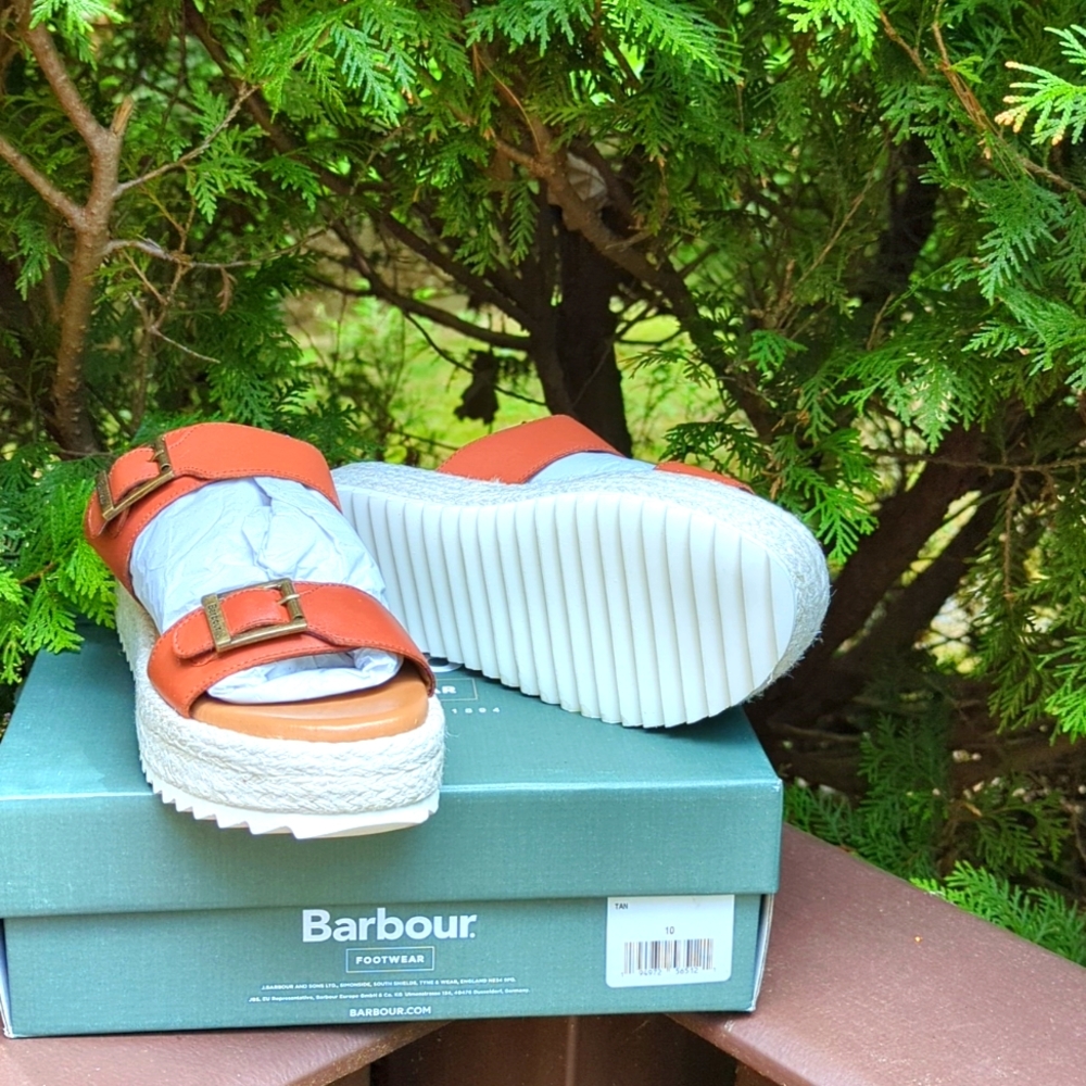 Barbour Womens Amelda Sandals Tan 10M